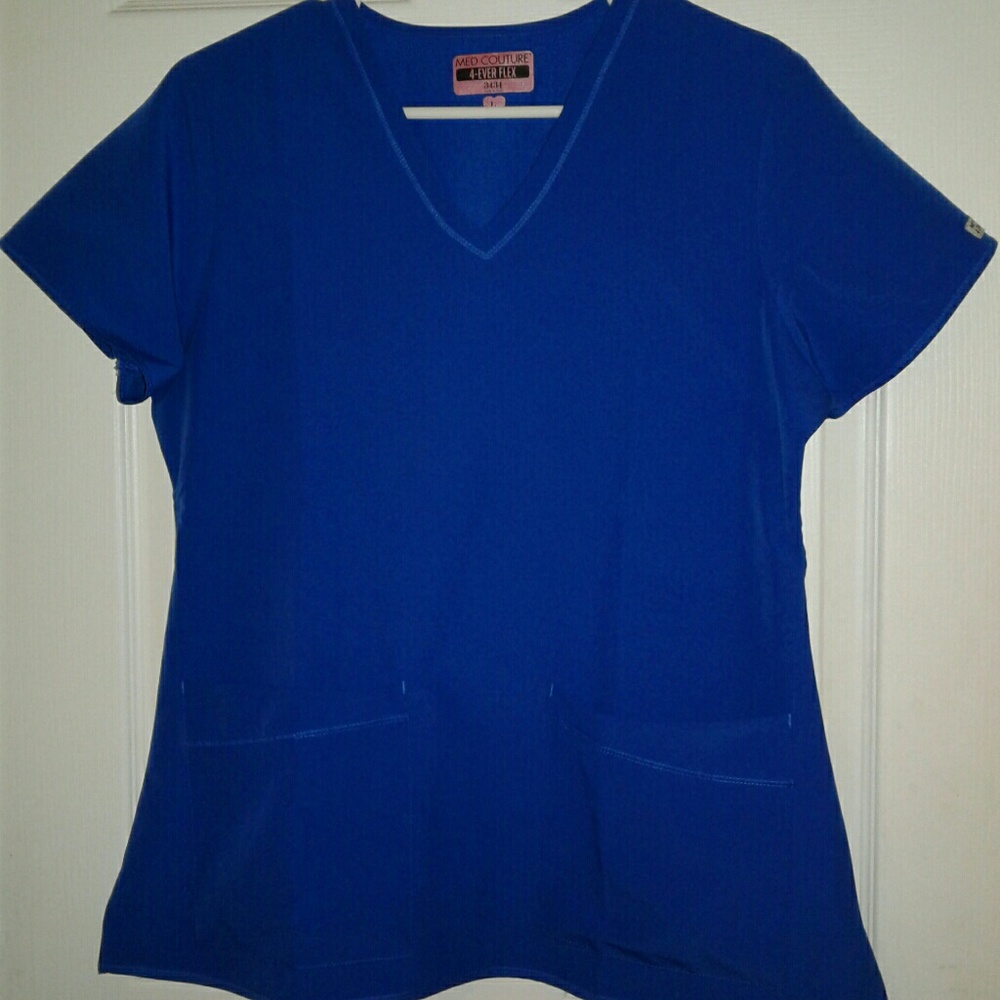 Royal Blue scrub top